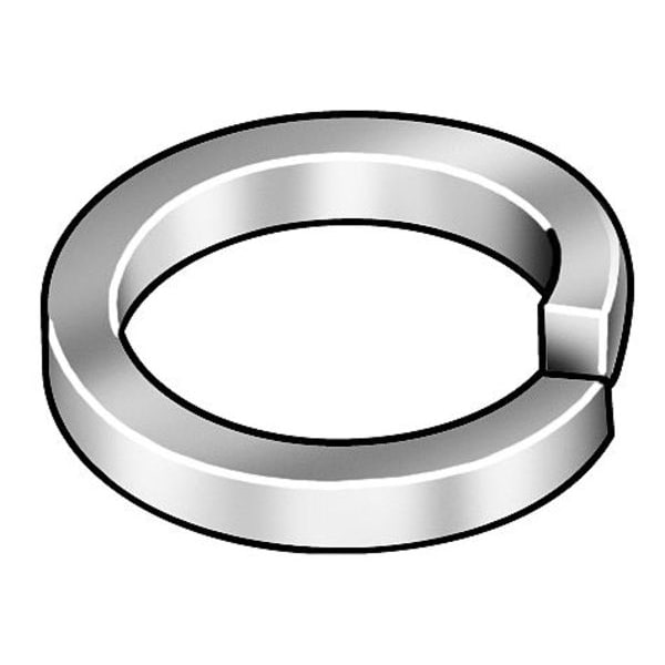 Split Lock Washer, Fits Bolt Size 3/4 in Steel, Plain Finish, 50 PK