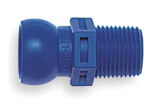 BSPT Connector, 3/8 In, PK4