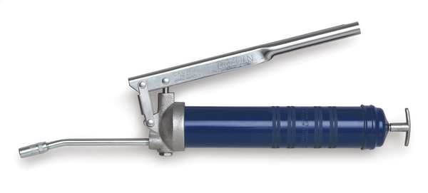Lever Grease Gun Handle, Rigid Pipe, 28 Strokes per oz, 16 oz Bulk Capacity
