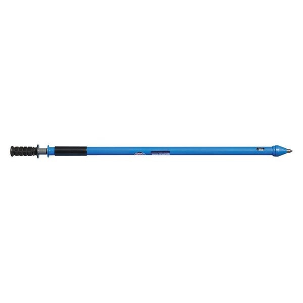 V Brkr, 45 In, Bl, Stl, Sol Stl Ram Bar