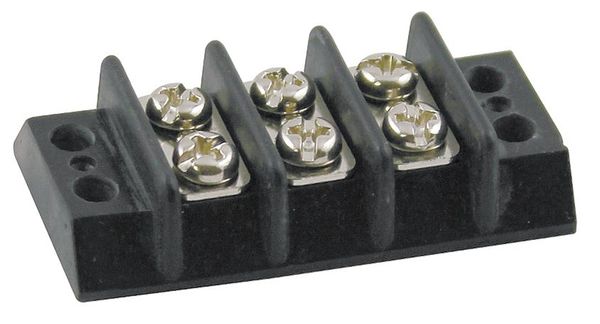 Terminal Strip, 15A, 3 Pole, 300VAC