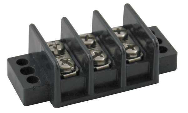 Terminal Strip, 30A, 3 Pole, 600VAC