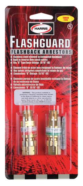 Flashback Arrestor, Torch, Oxy/Fuel