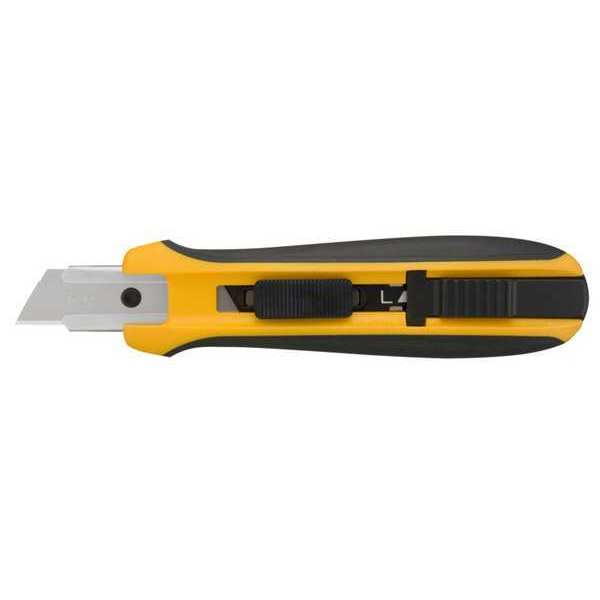Utility Knife, Retractable, Utility, Rubber/Elastomer/Stainless Steel