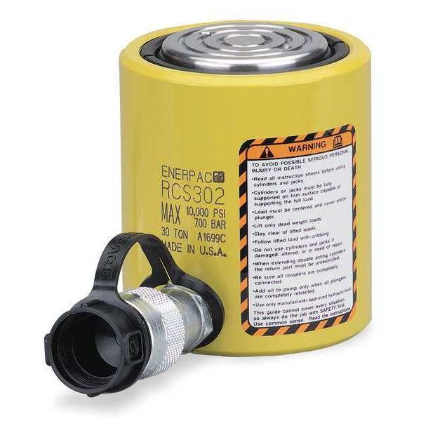 RCS302, 32.4 ton Capacity, 2.44 in Stroke, Low Height Hydraulic Cylinder