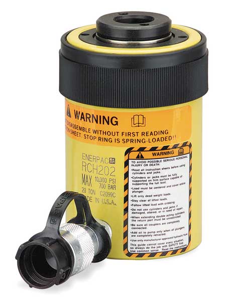 RCH202, 23.6 ton Capacity, 2.00 in Stroke, Single-Acting, Hollow Plunger Hydraulic Cylinder