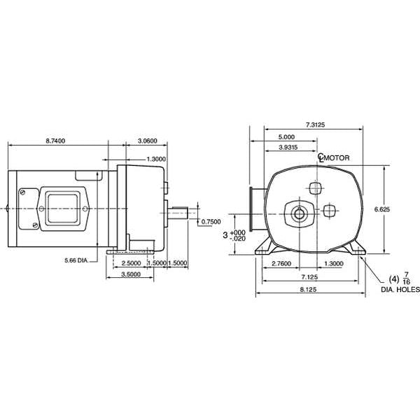 Gearmotor, 63 RPM, 90vdc