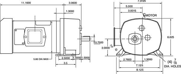 DC Gearmotor, 822.0 in-lb Max. Torque, 34 RPM Nameplate RPM, 90V DC Voltage