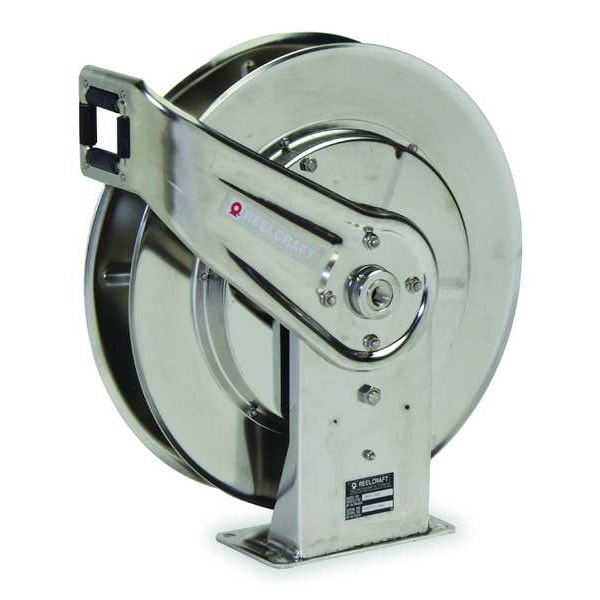 Spring Return Hose Reel, 1/2 in Hose Dia., 50 ft Length, 500 psi