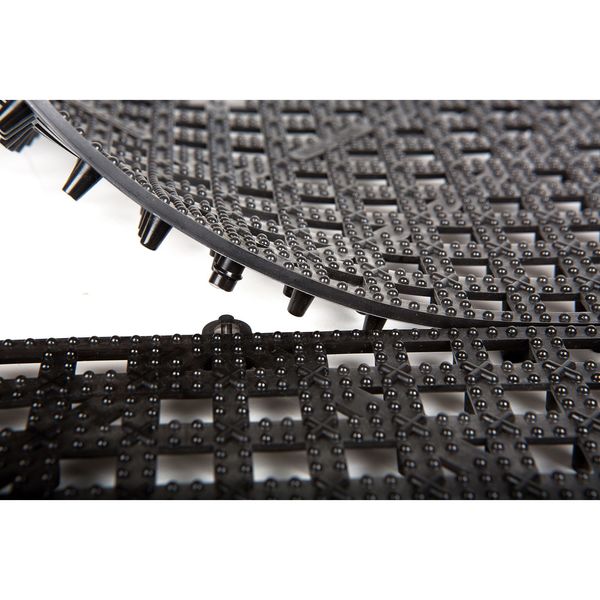 Bar Mat 12x12, Plastic, Black
