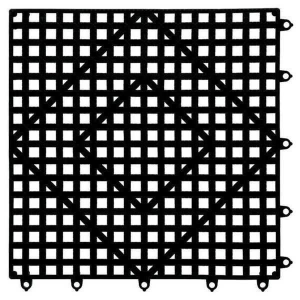 Bar Mat 12x12, Plastic, Black