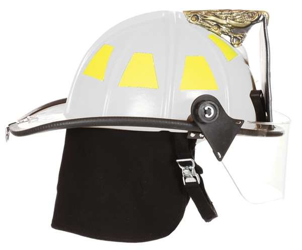 Fire Helmet, White, Traditional