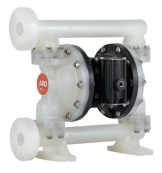 Double Diaphragm Pump, Polypropylene, Air Operated, PTFE, 53 GPM