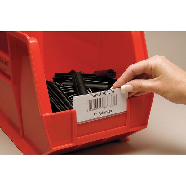 Label Holder, Snap-In, 1x3 In, PK25