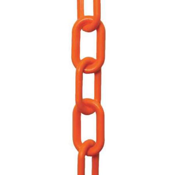 Plastic Chain, 3 In x 100 ft, Orange
