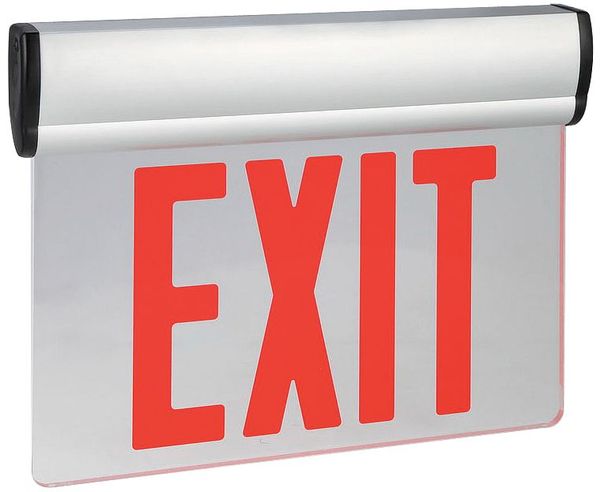 Ext Sgn, Alum, Gray, 12in, 0.4W