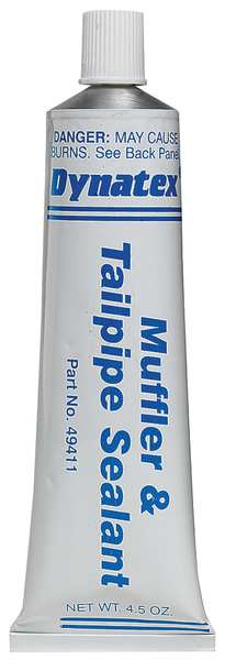 Muffler & Tailpipe Sealant, 4.5 oz, Tube, Red, Hybrid Base, 6 PK
