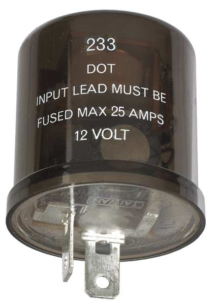Flasher, 20A, 3 Terminals, 12VDC
