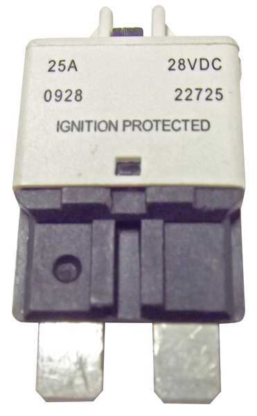 Automotive Circuit Breaker, CB227, 25A, 28V