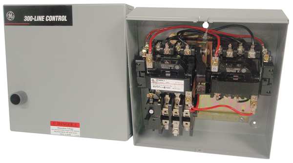 Reversing Magnetic Motor Starter, 1 NEMA Rating, 240V AC, 3 Poles