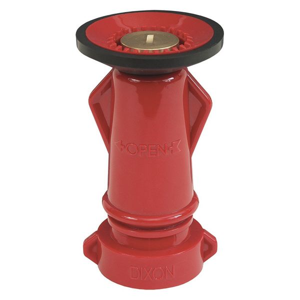 Fire Hose Nozzle, 3/4 In., Red Bumper