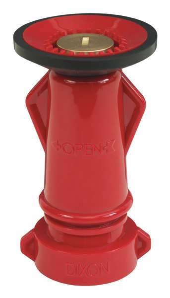 Fire Hose Nozzle, 3/4 In., Red Bumper