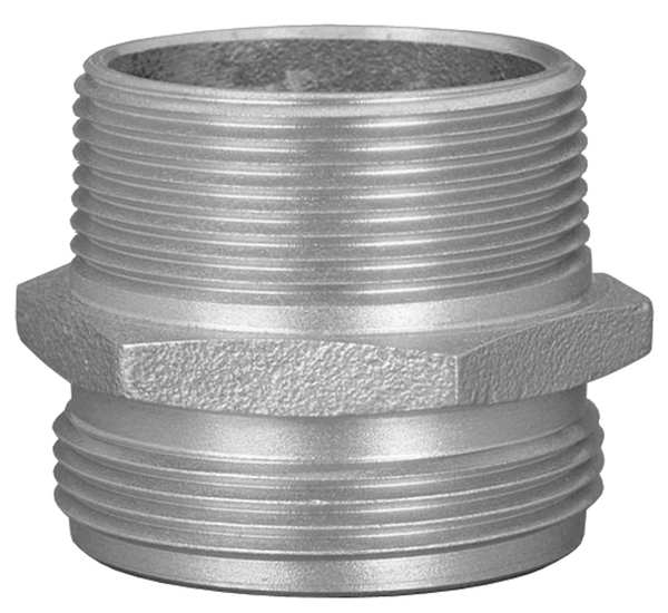Hex Nipple, MNPTxMNPSH, 2-1/2 In