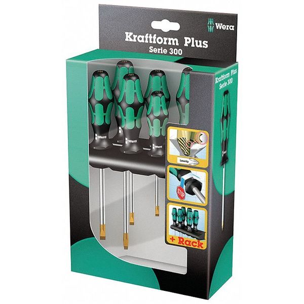 Screwdriver Set, Slotted/Phillips, 6 pcs