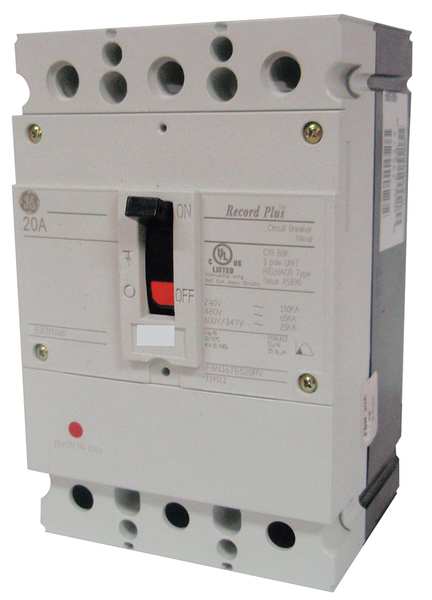 Molded Case Circuit Breaker, 30 A, 347/600V AC, 3 Pole, Free Standing Mounting Style, FBH Series