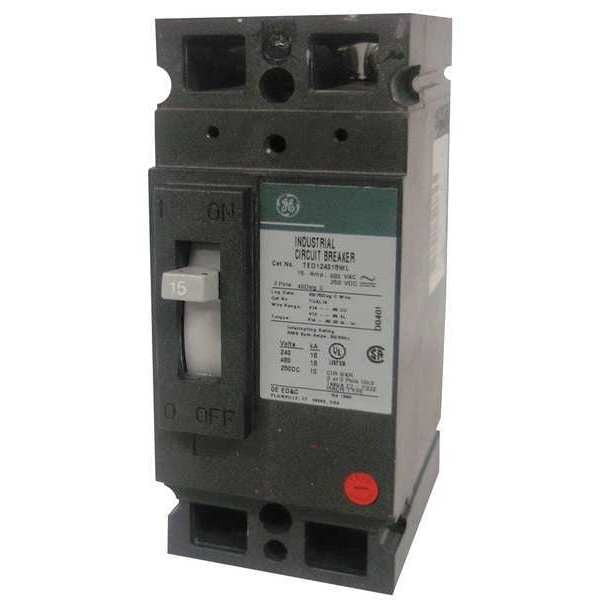 Molded Case Circuit Breaker, 35 A, 480V AC, 2 Pole, Bolt On Panelboard Mounting Style, TED Series