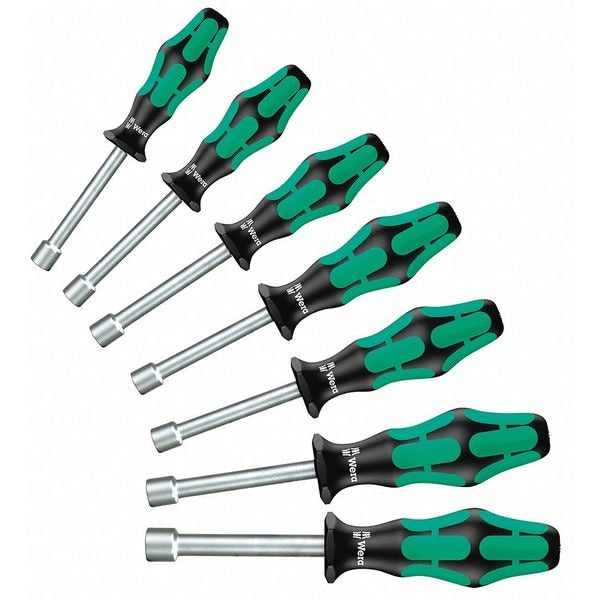 Nut Driver Set, SAE, Hollow Round, 7 pcs.
