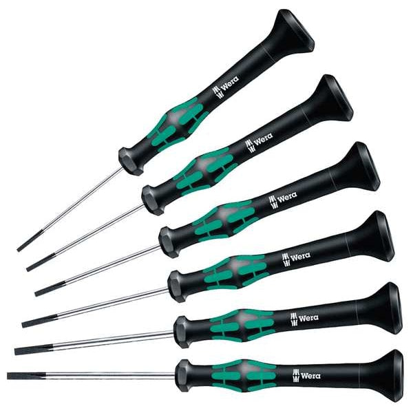 Precision Screwdriver Set, Slotted, 6 pcs