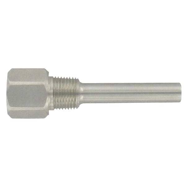 Industrial Thermowell, 304SS, 1/4