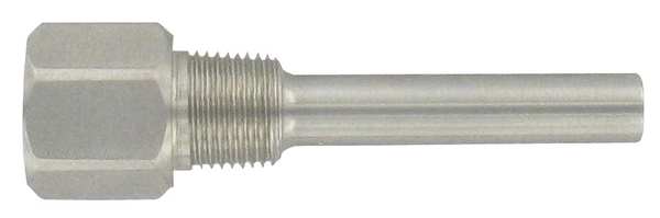 Industrial Thermowell, 304SS, 1/4