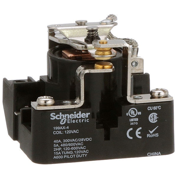 Open Power Relay, Surface Mounted, SPDT, 120V AC, 5 Pins, 1 Poles