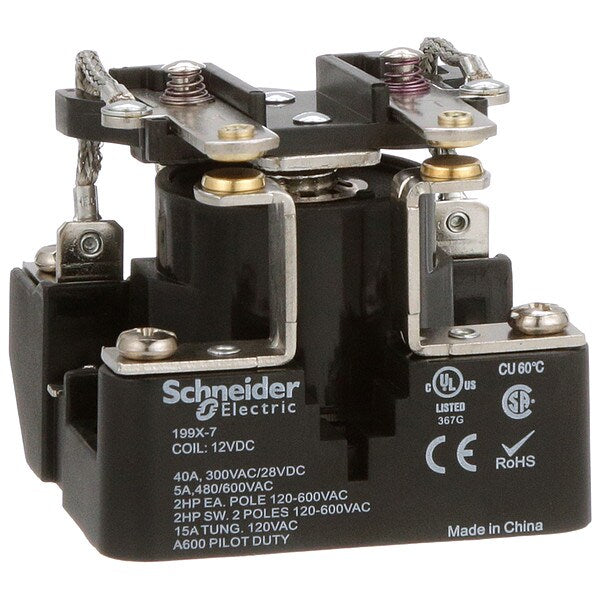 Open Power Relay, Surface Mounted, DPST-NO, 12V DC, 6 Pins, 2 Poles