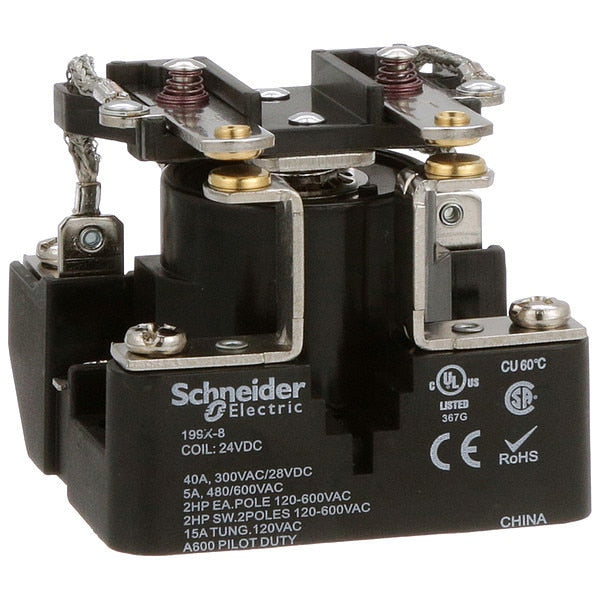 Open Power Relay, Surface Mounted, DPST-NO, 24V DC, 6 Pins, 2 Poles
