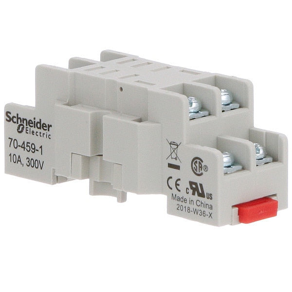 Rly Sockt, Stndrd, Squre, 8 Pin, Scrw Clamp