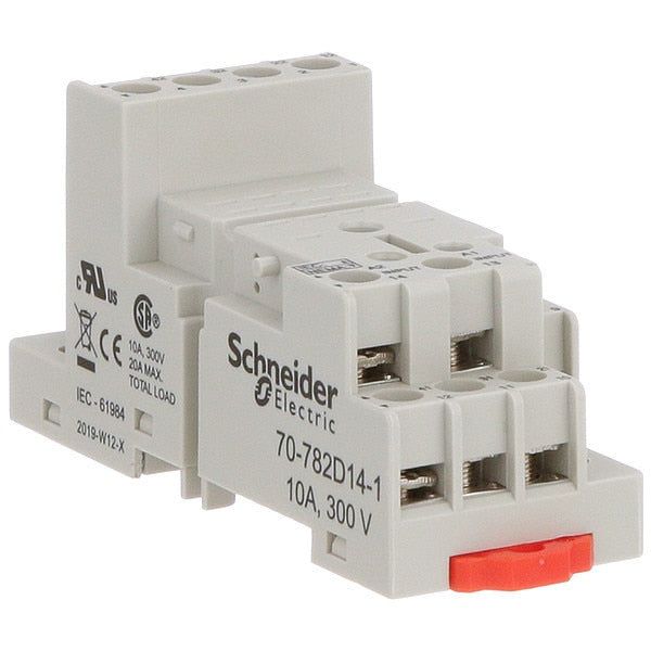 Rlay Scket, Finger Safe, Square, 14 Pin, 10A