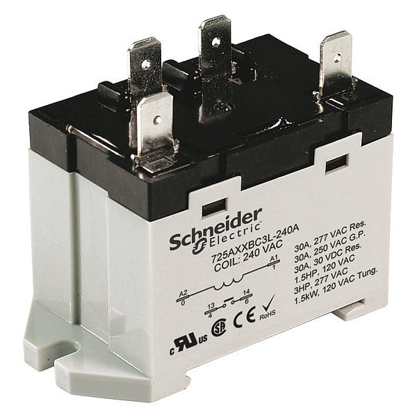 Enclosed Power Relay, 4 Pin, 12VDC, SPST-NO