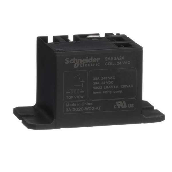 Enclosed Power Relay, 4 Pin, 24VAC, SPST-NO