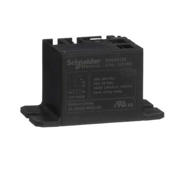 Enclosed Power Relay, Surface (Top Flange) Mounted, SPST-NO, 120V AC, 4 Pins, 1 Poles