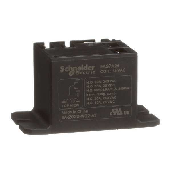 Enclosed Power Relay, Surface (Top Flange) Mounted, SPDT, 24V AC, 5 Pins, 1 Poles