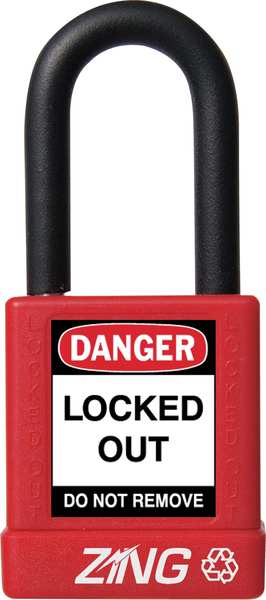 Lockout Padlock, KA, Red, 1-3/4