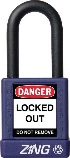 Lockout Padlock, KD, Purple, 1-3/4