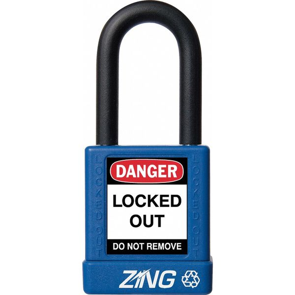 Lockout Padlock, KA, Blue, 1-3/4