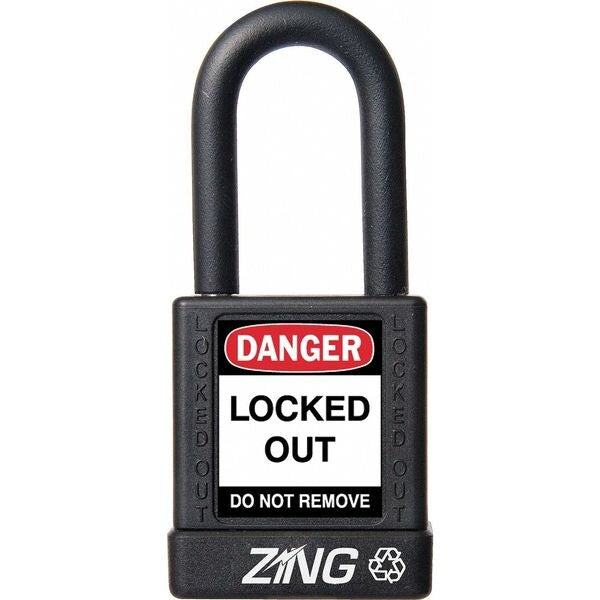 Lockout Padlock, KA, Black, 1-3/4