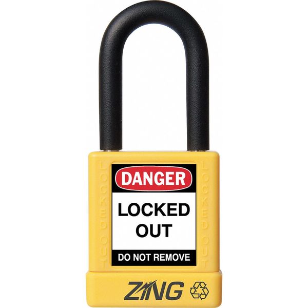 Lockout Padlock, KA, Yellow, 1-3/4
