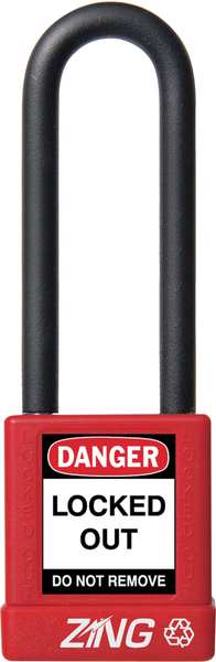 Lockout Padlock, KA, Red, 1-3/4