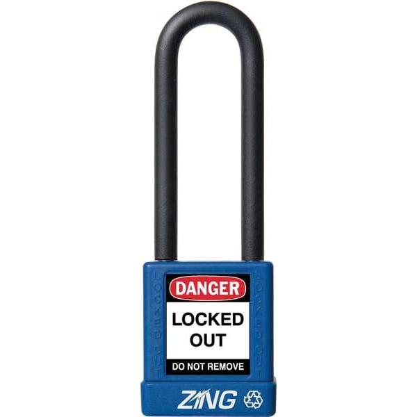 Lockout Padlock, KD, Blue, 1-3/4